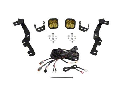 Diode Dynamics Stage Series SS3 Pro LED Ditch Light Kit; Yellow Combo (19-25 RAM 1500)
