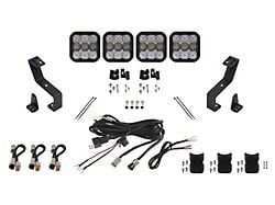 Diode Dynamics SS5 Pro 4-Pod CrossLink Grille Light Bar Kit; White Combo (19-24 RAM 1500 w/o Active Lower Grille Shutters)