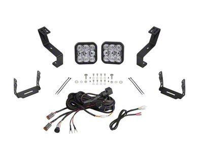 Diode Dynamics SS5 Pro Bumper LED Pod Light Kit; White Combo (19-24 RAM 1500 w/o Active Lower Grille Shutters)