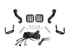 Diode Dynamics SS5 Pro Bumper LED Pod Light Kit; White Driving (19-24 RAM 1500 w/o Active Lower Grille Shutters)