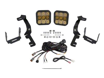 Diode Dynamics Stage Series SS5 Pro LED Ditch Light Kit; Yellow Combo (19-25 RAM 1500)