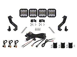 Diode Dynamics SS5 Sport 4-Pod CrossLink Grille Light Bar Kit; White Combo (19-24 RAM 1500 w/o Active Lower Grille Shutters)
