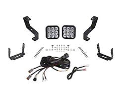 Diode Dynamics SS5 Sport Bumper LED Pod Light Kit; White Driving (19-24 RAM 1500 w/o Active Lower Grille Shutters)
