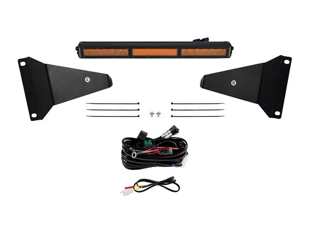 Diode Dynamics Stealth Bumper Light Bar Kit; Amber Combo (19-24 RAM 1500 w/o Active Lower Grille Shutters, Excluding Rebel & TRX)