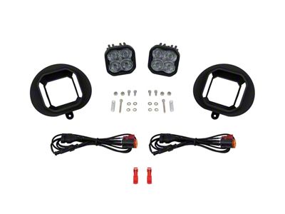 Diode Dynamics SS3 Max LED Fog Light Kit; White SAE Fog (03-09 RAM 3500)