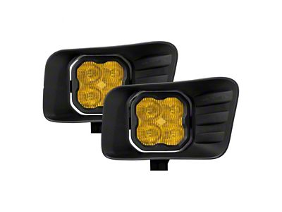 Diode Dynamics SS3 Pro Type ABL Horizontal LED Fog Light Kit; Yellow SAE Fog (10-18 RAM 3500)