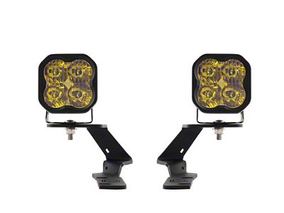 Diode Dynamics Stage Series SS3 Pro LED Ditch Light Kit; Yellow Combo (19-25 Ranger)