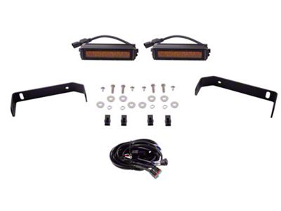 Diode Dynamics SS6 Front Bumper Mount LED Light Kit; Amber Driving (19-23 Ranger)