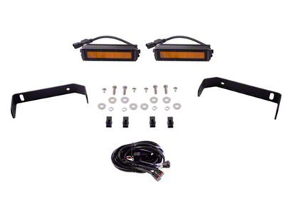 Diode Dynamics SS6 Front Bumper Mount LED Light Kit; Amber Wide (19-23 Ranger)