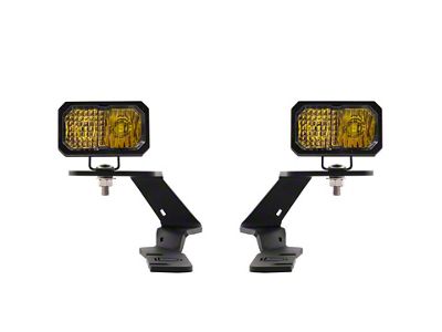 Diode Dynamics Stage Series SSC2 Pro LED Ditch Light Kit; Yellow Combo (19-25 Ranger)