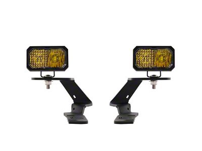 Diode Dynamics SSC2 Pro LED Ditch Light Kit; Yellow Combo (19-24 Ranger)