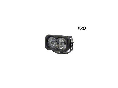 Diode Dynamics Stage Series C2 2.0 Pro Standard LED Pod Light with Amber Backlight; White Spot (Universal; Some Adaptation May Be Required)