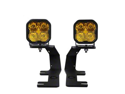 Diode Dynamics Stage Series SS3 Sport LED Ditch Light Kit; Yellow Driving (14-18 Sierra 1500)