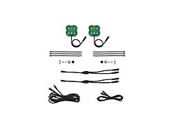 Diode Dynamics Stage Series Single-Color LED Rock Light; Green M8; 2-Pack (Universal; Some Adaptation May Be Required)