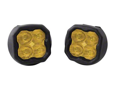 Diode Dynamics Worklight SS3 Pro Type GM LED Fog Light Kit; Yellow SAE Fog (14-15 Sierra 1500, Excluding Denali)