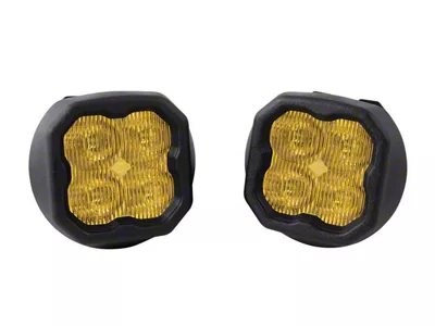 Diode Dynamics Worklight SS3 Sport Type GM LED Fog Light Kit; Yellow SAE Fog (14-15 Sierra 1500, Excluding Denali)