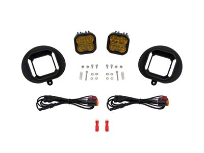Diode Dynamics SS3 Pro Type ABL LED Fog Light Kit; Yellow SAE Fog (03-06 Sierra 2500 HD)