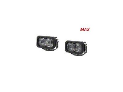 Diode Dynamics Stage Series C2 2.0 Max Standard LED Pod Lights with Amber Backlight; White Combo/Driving (Universal; Some Adaptation May Be Required)