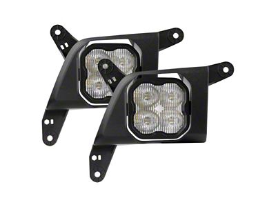 Diode Dynamics SS3 Max Type SV2 LED Fog Light Kit; ABL White SAE Fog (19-21 Silverado 1500; 2022 Silverado 1500 LTD)