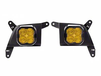 Diode Dynamics SS3 Max Type SV2 LED Fog Light Kit; ABL Yellow SAE Fog (19-21 Silverado 1500; 2022 Silverado 1500 LTD)