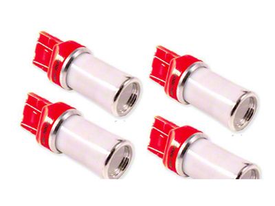 Diode Dynamics Red LED Tail Light Bulbs; 7443 HP48 (15-18 Silverado 2500 HD)