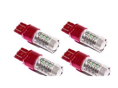 Diode Dynamics Red LED Tail Light Bulbs; 7443 XP80 (15-18 Silverado 3500 HD)