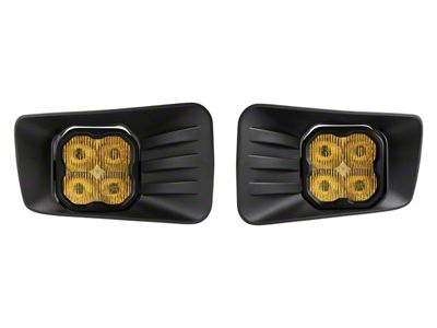 Diode Dynamics SS3 Pro Type CH LED Fog Light Kit; Yellow SAE Fog (07-14 Silverado 3500 HD)
