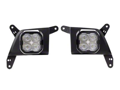 Diode Dynamics SS3 Pro Type SV2 LED Fog Light Kit; White SAE Fog (20-23 Silverado 3500 HD)