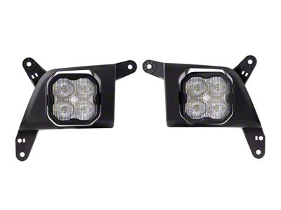 Diode Dynamics SS3 Pro Type SV2 LED Fog Light Kit; White SAE Fog (20-24 Silverado 3500 HD)