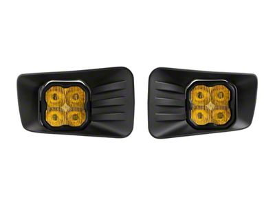 Diode Dynamics SS3 Sport Type CH LED Fog Light Kit; Yellow SAE Fog (07-14 Silverado 3500 HD)