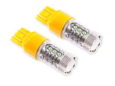 Diode Dynamics Amber Front Turn Signal LED Light Bulbs; 7443 XP80 (17-22 F-250 Super Duty)