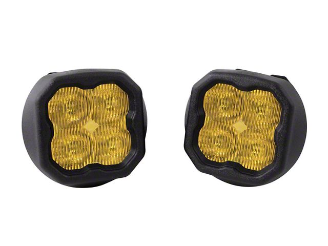 Diode Dynamics Worklight SS3 Pro Type GM LED Fog Light Kit; Yellow SAE Fog (07-14 Tahoe)