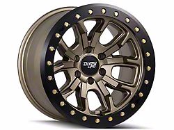 Dirty Life DT-1 Satin Gold 8-Lug Wheel; 17x9; -12mm Offset (01-06 Sierra 2500 HD)