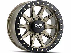 Dirty Life DT-2 Satin Gold 8-Lug Wheel; 17x9; -12mm Offset (01-06 Sierra 2500 HD)