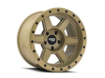 Dirty Life Compound Desert Sand 6-Lug Wheel; 22x10; -12mm Offset (04-08 F-150)