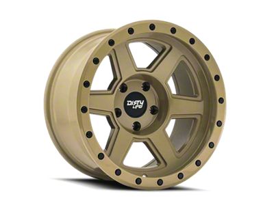 Dirty Life Compound Desert Sand 6-Lug Wheel; 22x11; -25mm Offset (04-08 F-150)