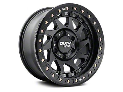 Dirty Life Enigma Race Matte Black 6-Lug Wheel; 17x9; -12mm Offset (04-08 F-150)