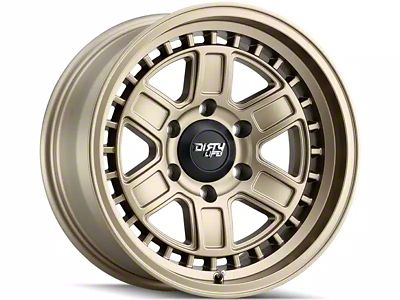 Dirty Life Cage Matte Gold 6-Lug Wheel; 17x8.5; -6mm Offset (07-13 Silverado 1500)