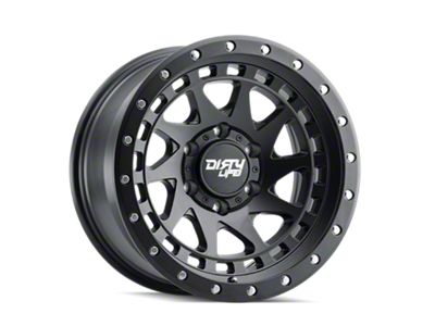 Dirty Life Enigma Pro Matte Black 6-Lug Wheel; 17x9; -38mm Offset (07-13 Silverado 1500)