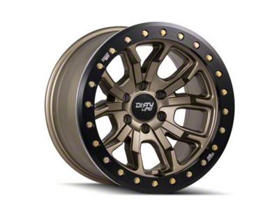 Dirty Life DT-1 Matte Gold 6-Lug Wheel; 17x9; -12mm Offset (07-14 Tahoe)