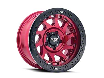 Dirty Life Enigma Race Crimson Candy Red 8-Lug Wheel; 17x9; -12mm Offset (08-10 F-250 Super Duty)