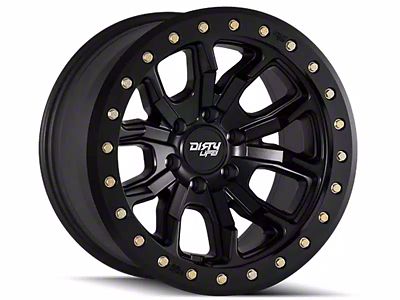 Dirty Life DT-1 Matte Black 8-Lug Wheel; 17x9; -12mm Offset (10-18 RAM 2500)