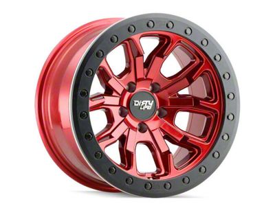 Dirty Life DT-1 Crimson Candy Red 8-Lug Wheel; 17x9; -12mm Offset (10-18 RAM 3500 SRW)