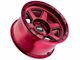 Dirty Life Compound Crimson Candy Red 6-Lug Wheel; 17x9; -12mm Offset (15-20 F-150)