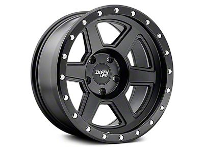 Dirty Life Compound Matte Black 5-Lug Wheel; 17x9; -12mm Offset (94-01 RAM 1500)