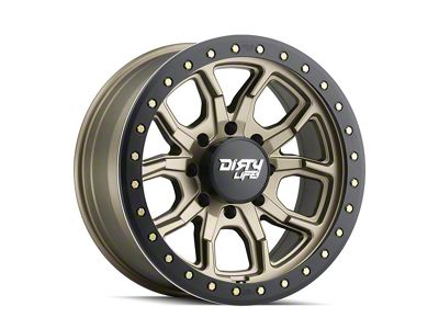 Dirty Life DT-1 Satin Bronze 8-Lug Wheel; 17x9; -12mm Offset (99-07 F-250 Super Duty)