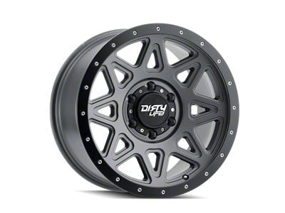 Dirty Life Theory Satin Gunmetal 8-Lug Wheel; 20x9; 0mm Offset (99-07 F-250 Super Duty)