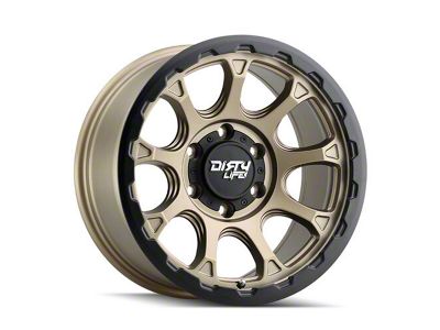 Dirty Life Drifter Matte Gold 6-Lug Wheel; 17x8.5; -6mm Offset (99-06 Sierra 1500)