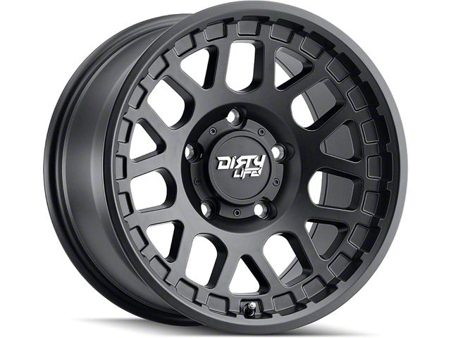 Dirty Life Mesa Matte Black 6-Lug Wheel; 17x9; -12mm Offset (23-24 Canyon)