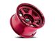 Dirty Life Compound Crimson Candy Red 6-Lug Wheel; 17x9; -12mm Offset (23-24 Colorado)